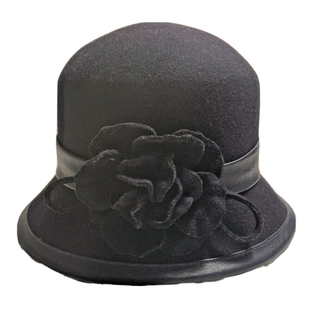 WOMEN'S WOOL "SWAN HAT NEW YORK" 20s Style